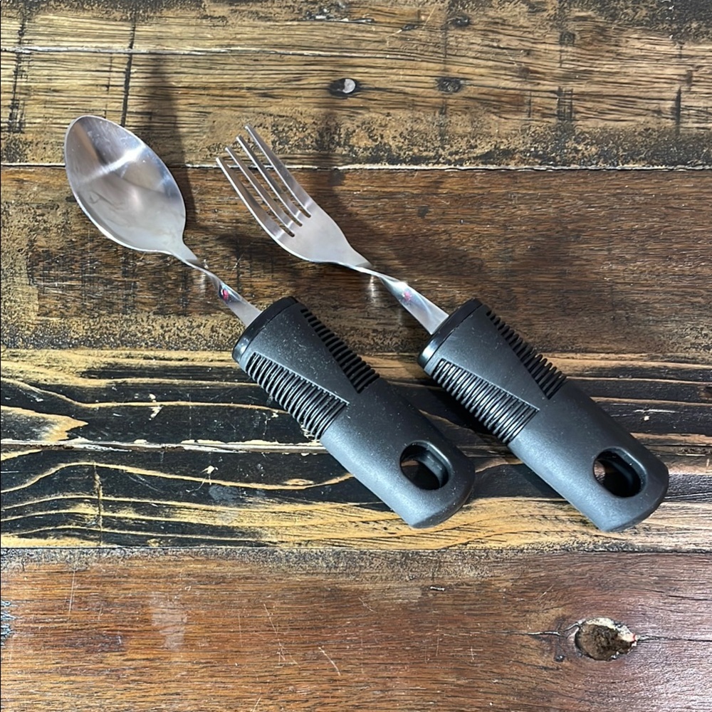 OXO Good Grips adaptive eating utensil -bendable spoon and fork in new condition